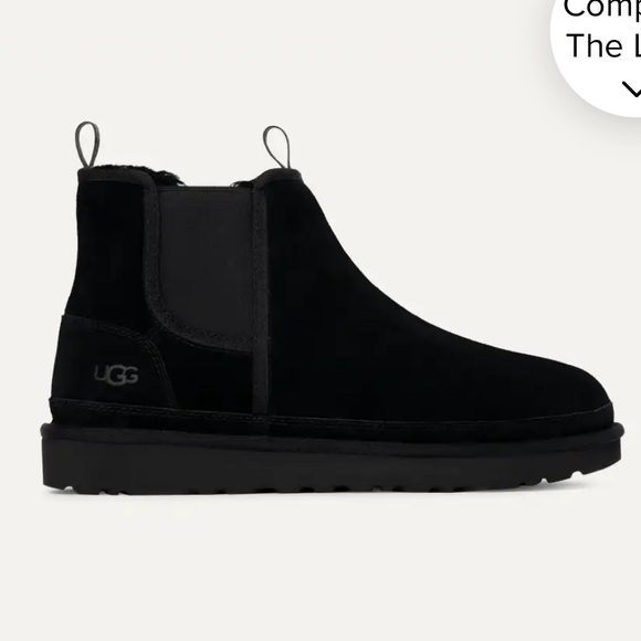 UGG Men's Neumel Chelsea Suede Black Boots - Picture 1 of 6